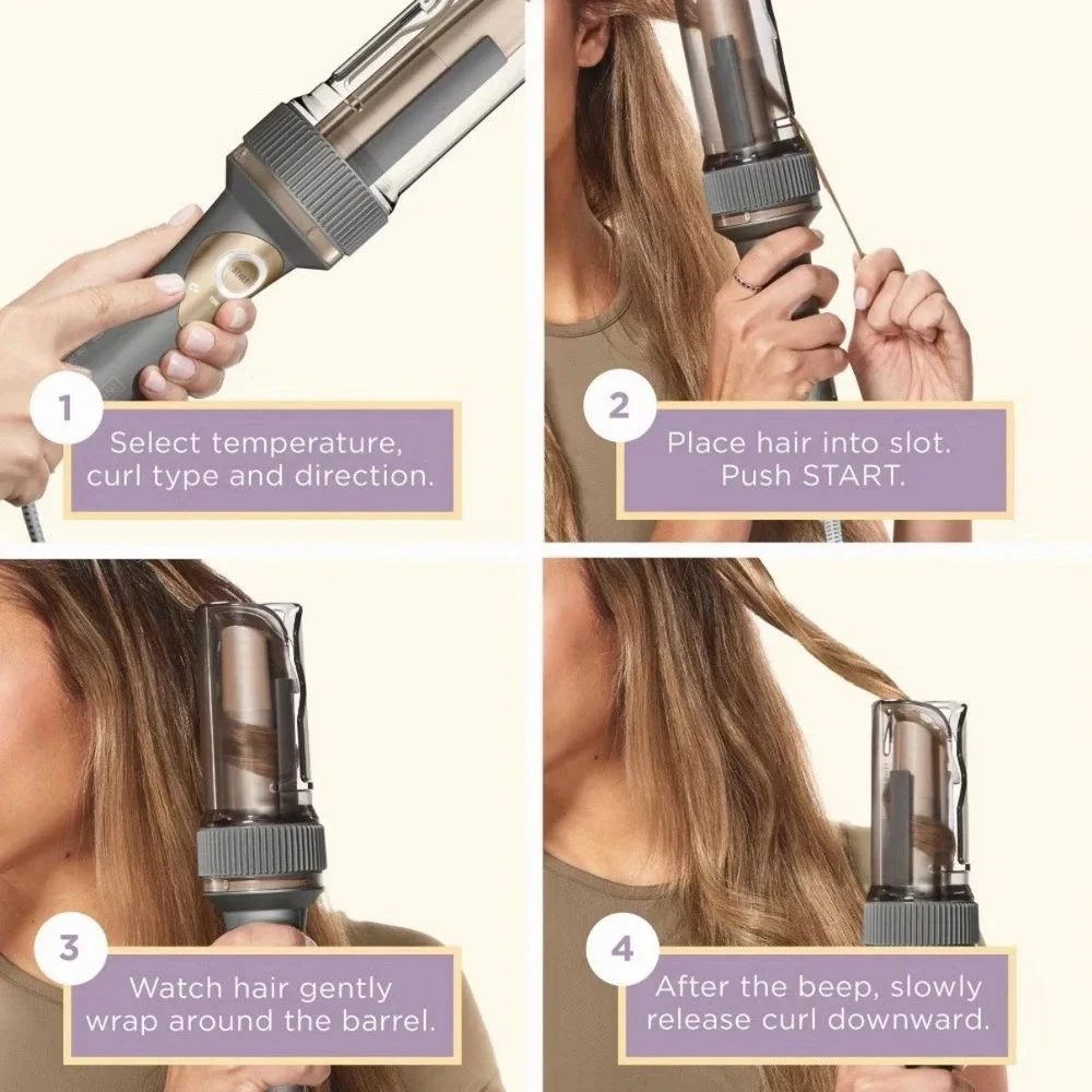 INFINITIPRO CONAIR Curl Secret Ceramic Auto Curling Iron 1 1/4 inch Barrel